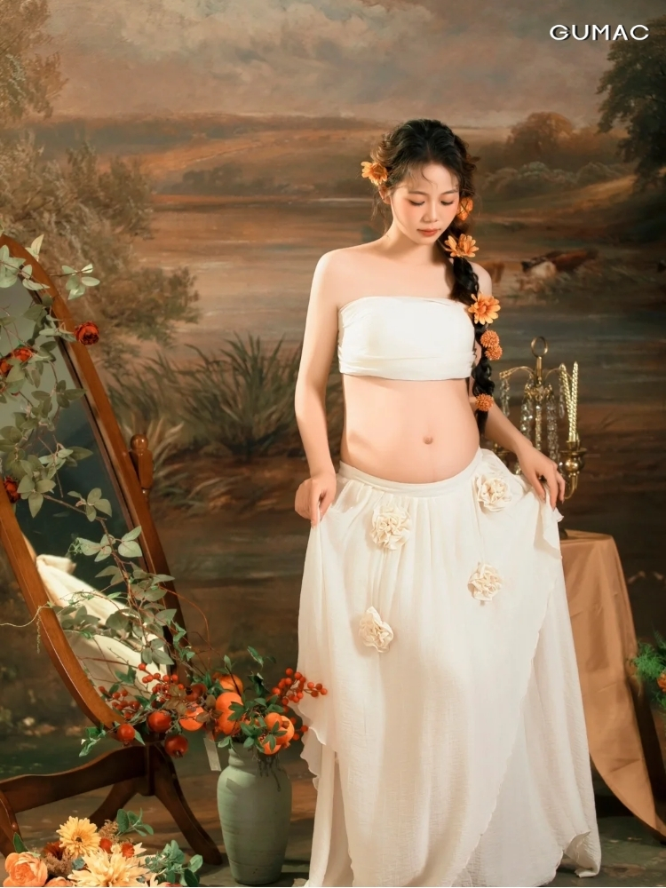 chup anh ba bau concept vintage