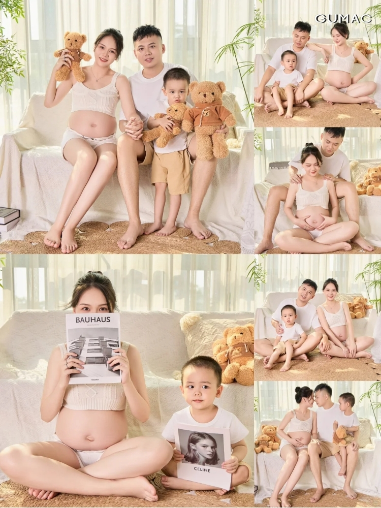 concept chup anh bau gia dinh dep