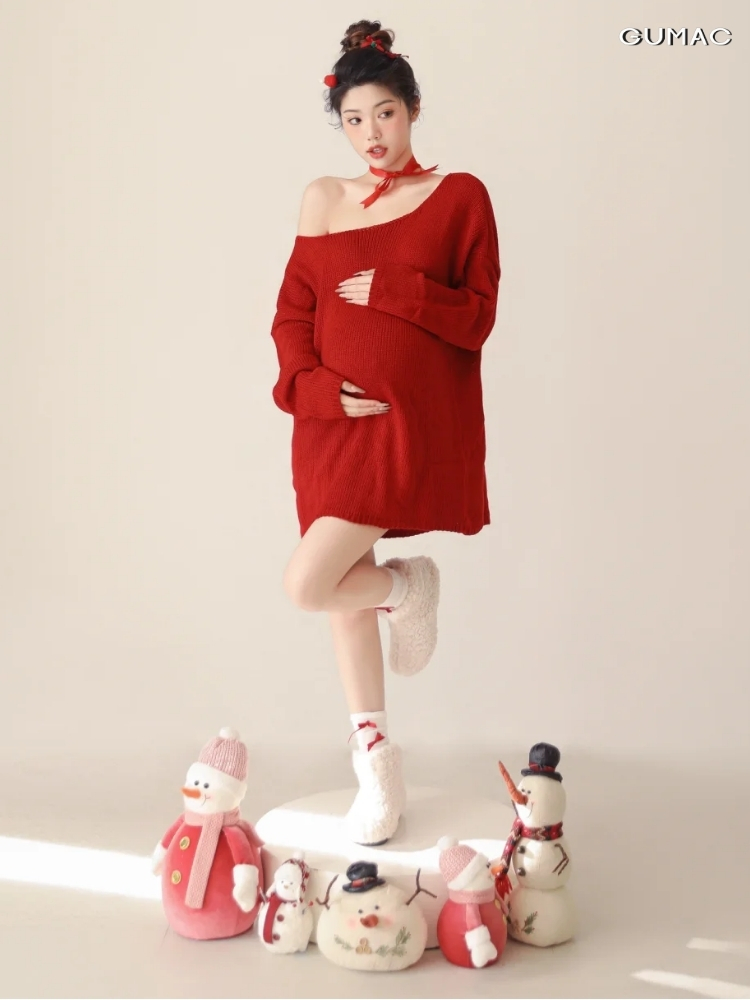 concept chup anh bau noel dep