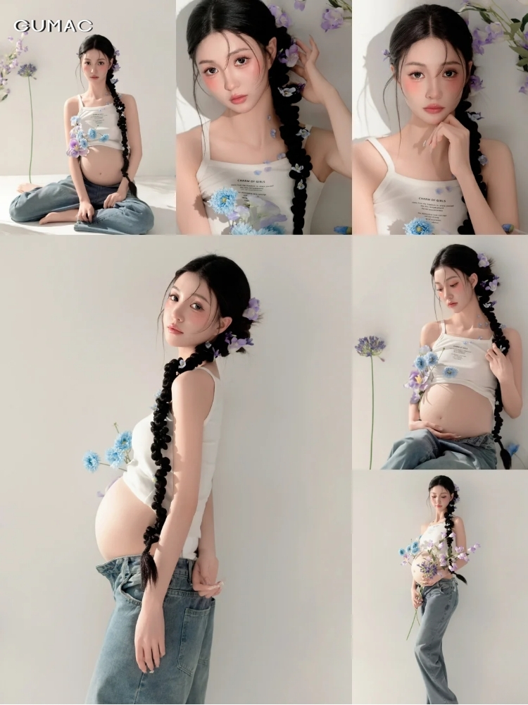 concept chup anh me bau phong cach han quoc