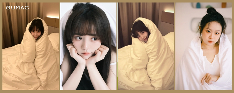cach chup anh tren giuong quan minh trong chan