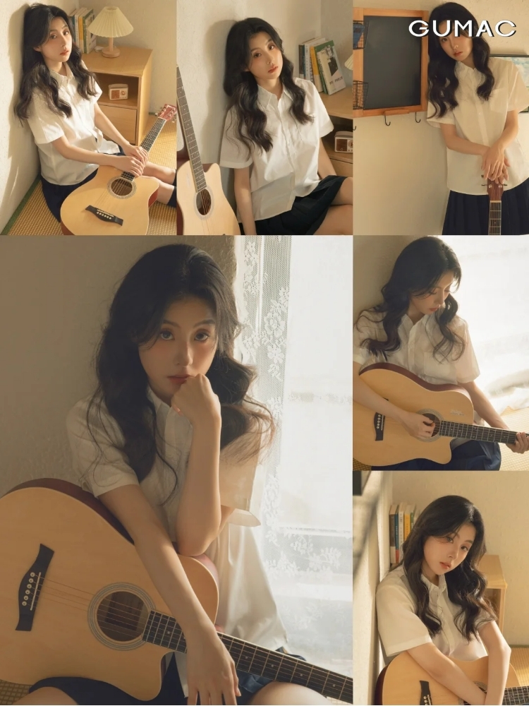 chup anh voi dan guitar