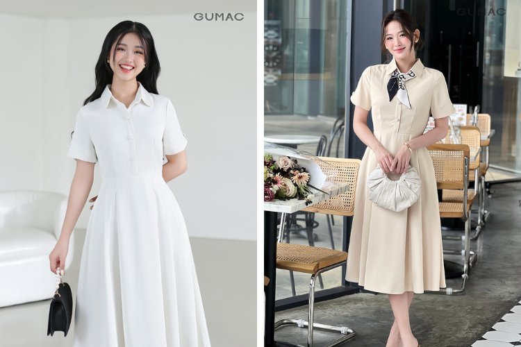 Cách phối với đầm A xòe du lịch miền núi