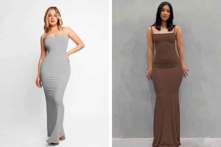 Đầm body 2 dây dáng dài