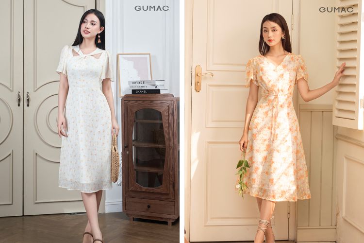 Du lịch nước ngoài mùa hè với đầm hoa cổ xoắn