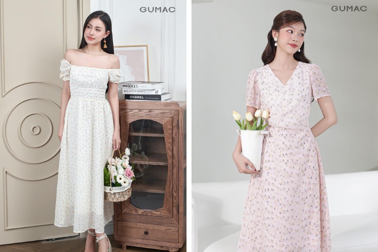 Đi tân gia với đầm maxi cho nàng