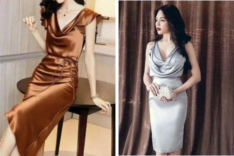 đầm phi bóng cổ đổ