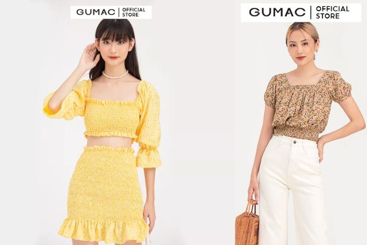 Áo kiểu cổ vuông