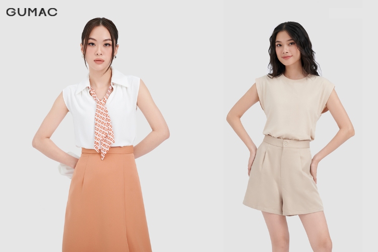 Áo kiểu tay liền