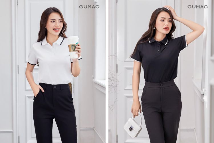 Mẫu áo thun nữ polo chính hãng ưa chuộng nhất