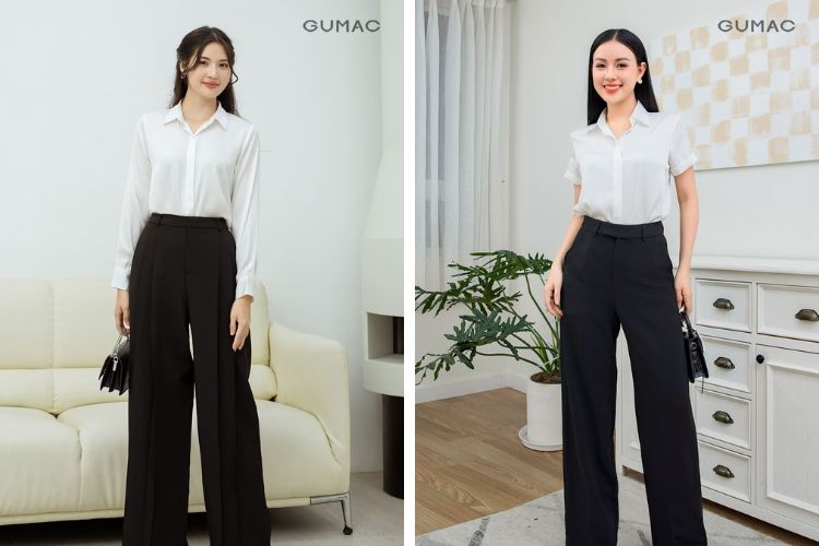 Khái quát về quần tây ống rộng 
