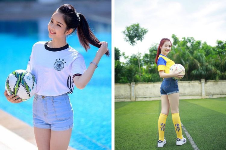Áo đá banh mix quần short