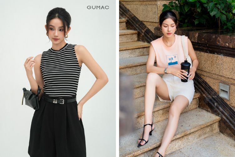 Áo tanktop kết hợp quần short