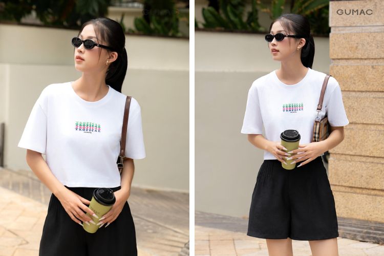 Mặc gì khi đi Phú Quốc với quần short năng động