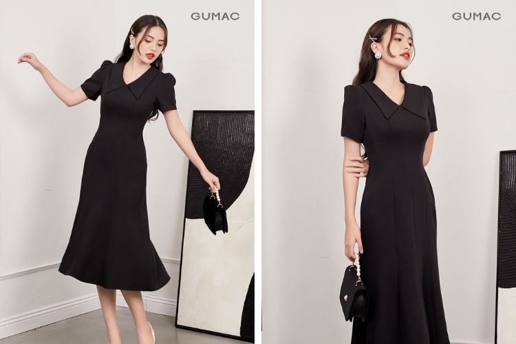 Mặc váy đuôi cá xinh xắn đi Cát Bà