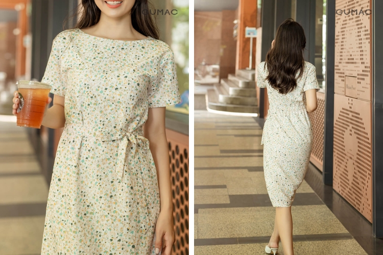  Outfit đi du lịch cát bà thoải mái với đầm suông