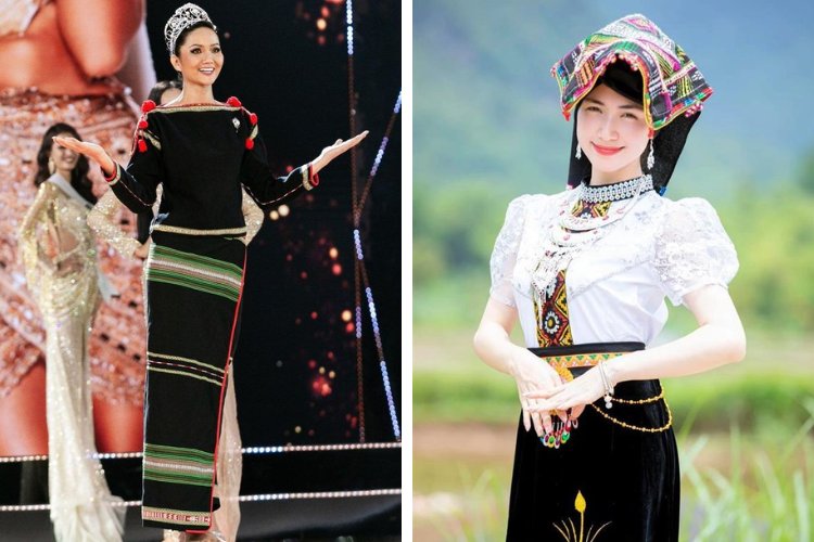 Cách phối với trang phục dân tộc