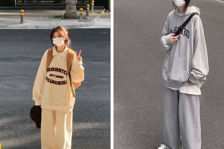 Du lịch nước ngoài mùa đông với áo hoodie cho nàng