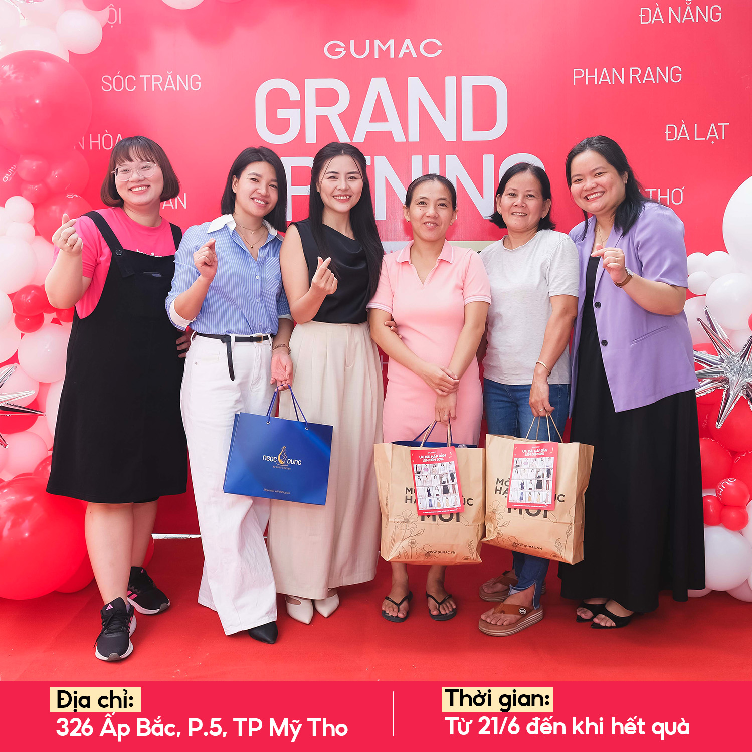 gumac my tho chinh thuc khai truong