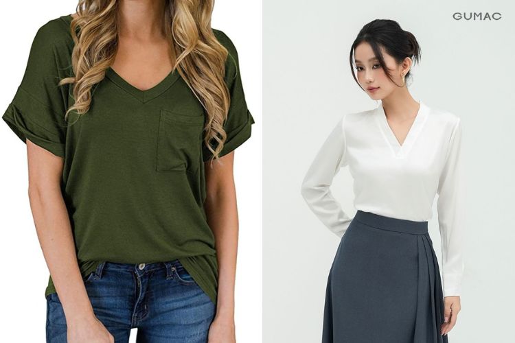 Chọn kích cỡ áo thun cỡ tim cho nữ