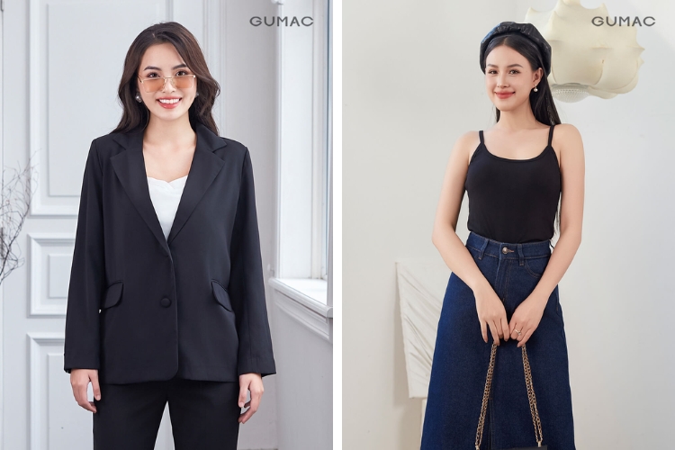 Áo hai dây bản to và cách phối đẹp cho người có vòng 1 to