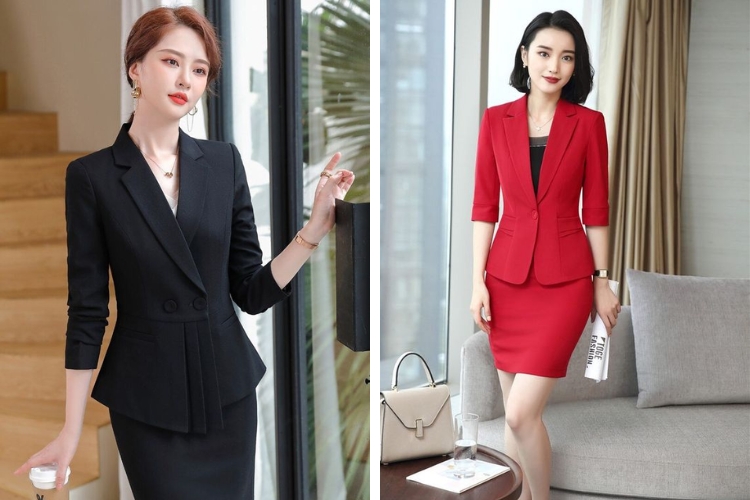 Kiểu đồ comple nữ tay lỡ phá cách