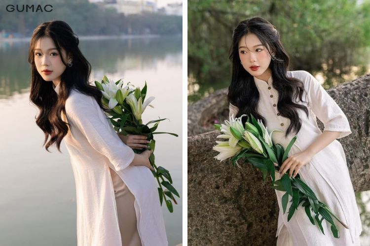 kieu toc mac ao dai hoc sinh