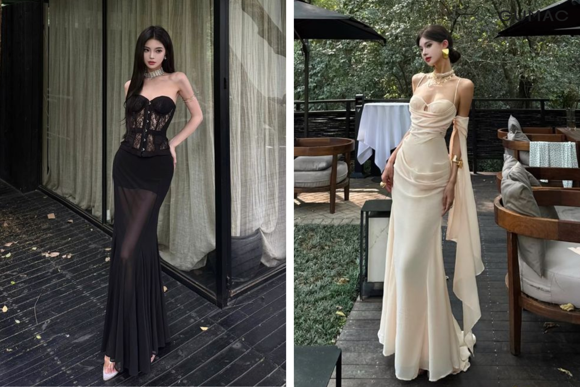 mặc đầm body đi Bà Nà Hill ở làng Pháp