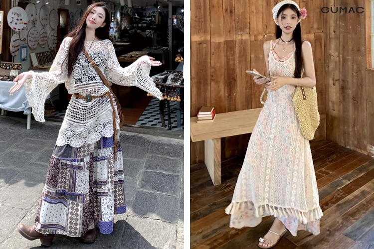váy bohemian