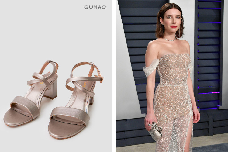 Váy xuyên thấu đi giày sandal
