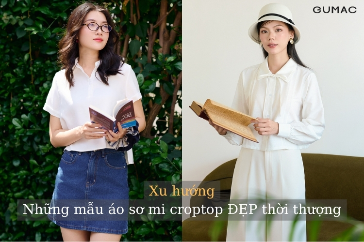 xu huong nhung mau ao so mi croptop dep thoi thuong