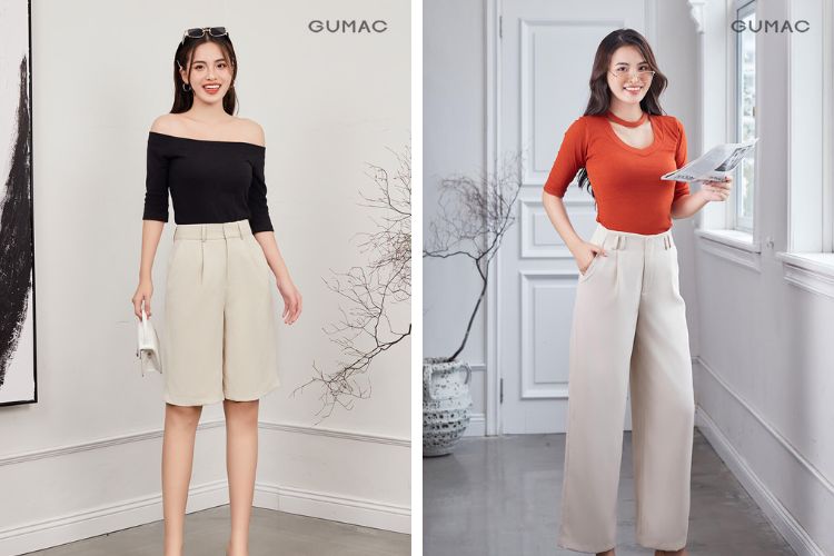 Quần màu be kết hợp với áo màu gì