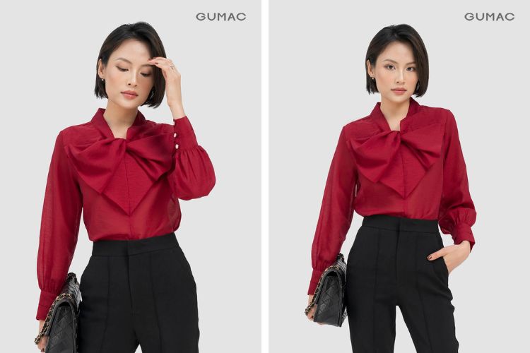 Áo đỏ mặc quần đen Áo đỏ mặc quần đen