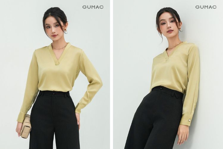 Áo vàng mặc quần đen Áo vàng mặc quần đen