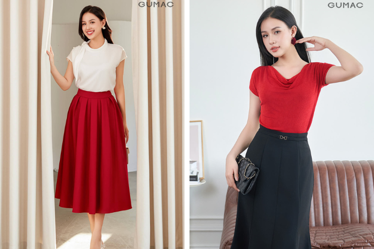 Màu đỏ có thể phối với màu gì