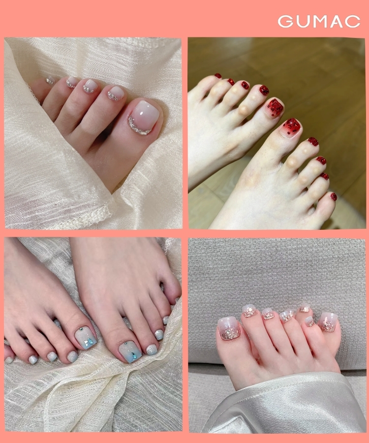 nail chan dinh da ombre dep
