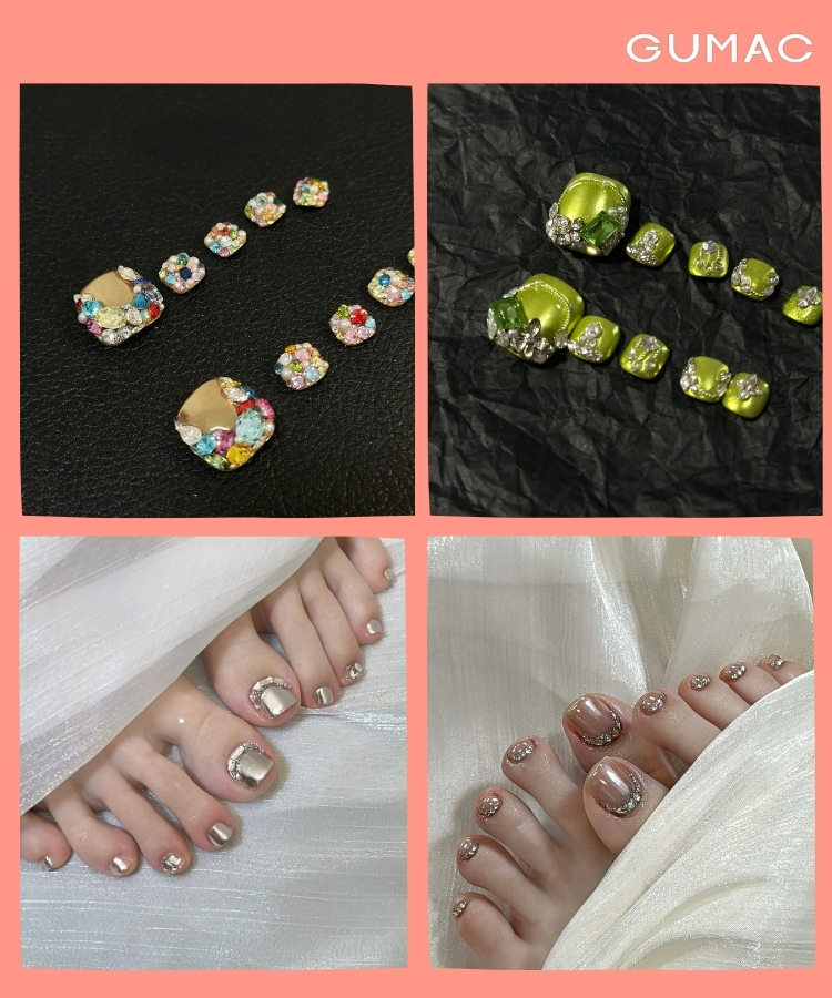 nail dinh da trang guong dep