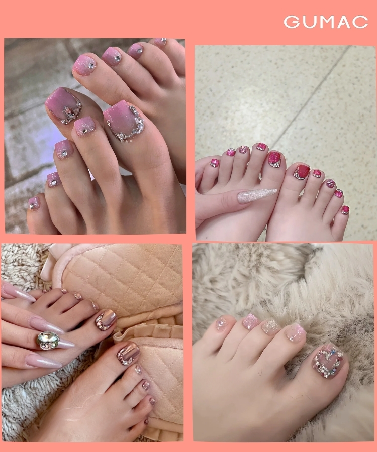 nail hong dinh da dep