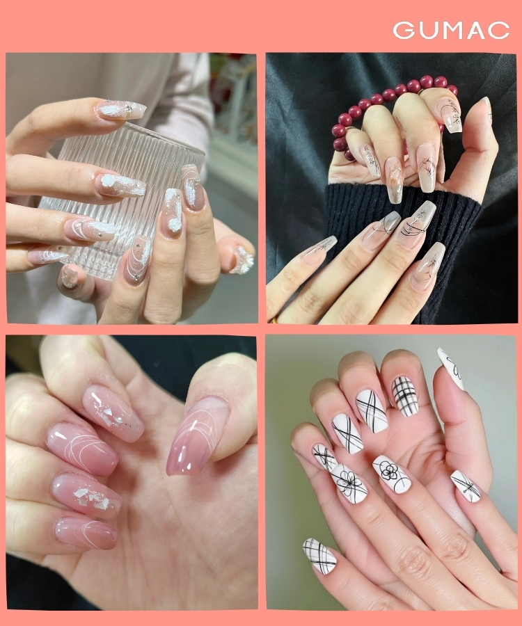mau nail gel nhen