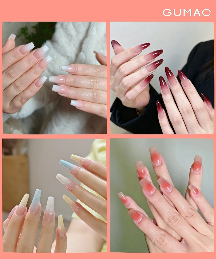 nail dap gel ombre