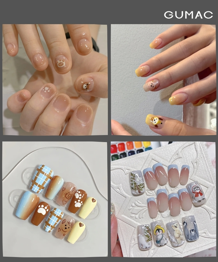mau nail gau ombre