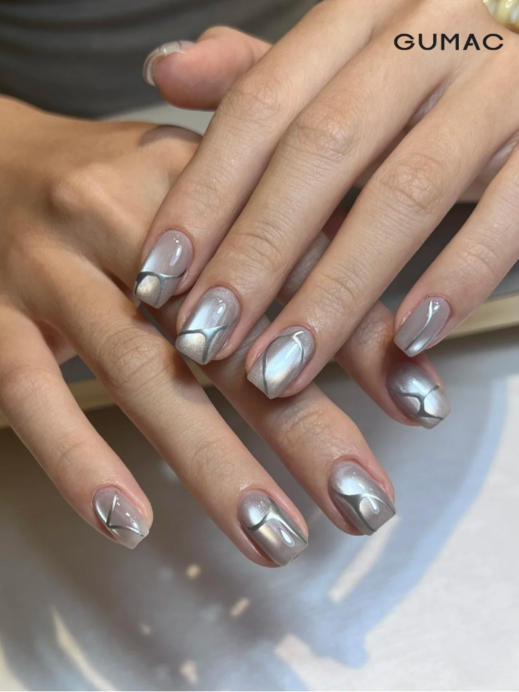 mau nail mat meo mau xam