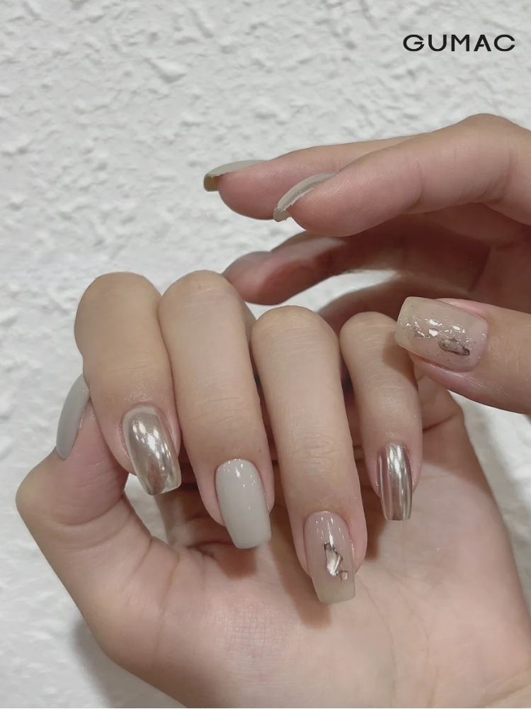 mau nail mau xam cham xa cu