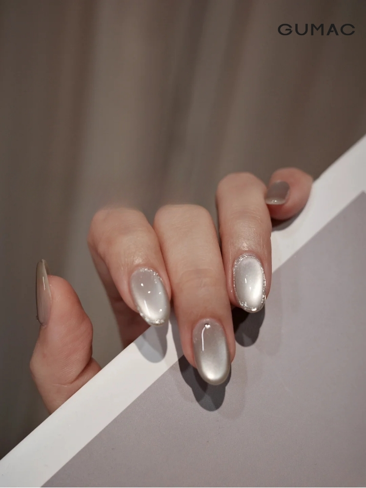 mau nail xam dap gel