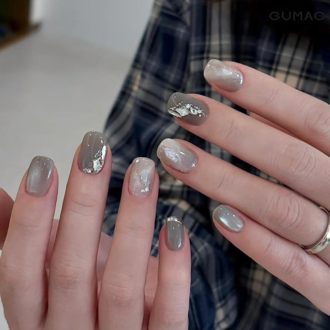 nail mau xam dinh da