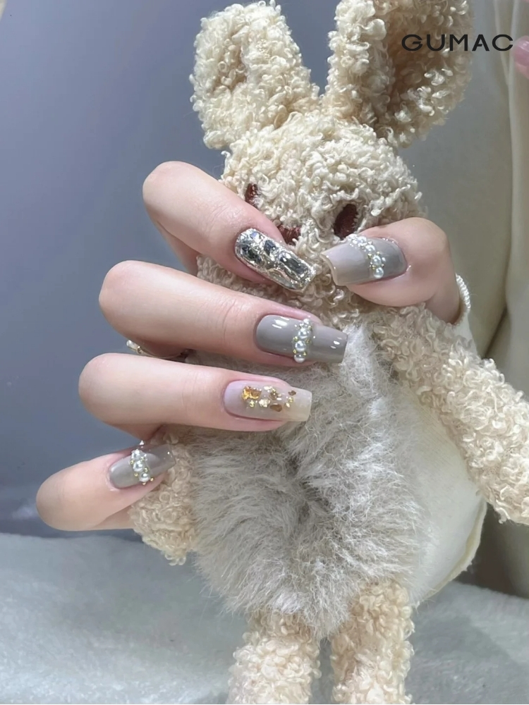 nail mau xam xi mang