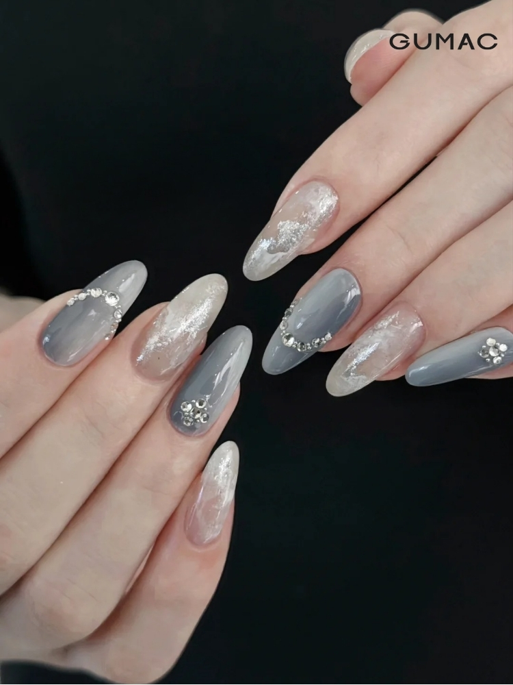 nail xam xanh