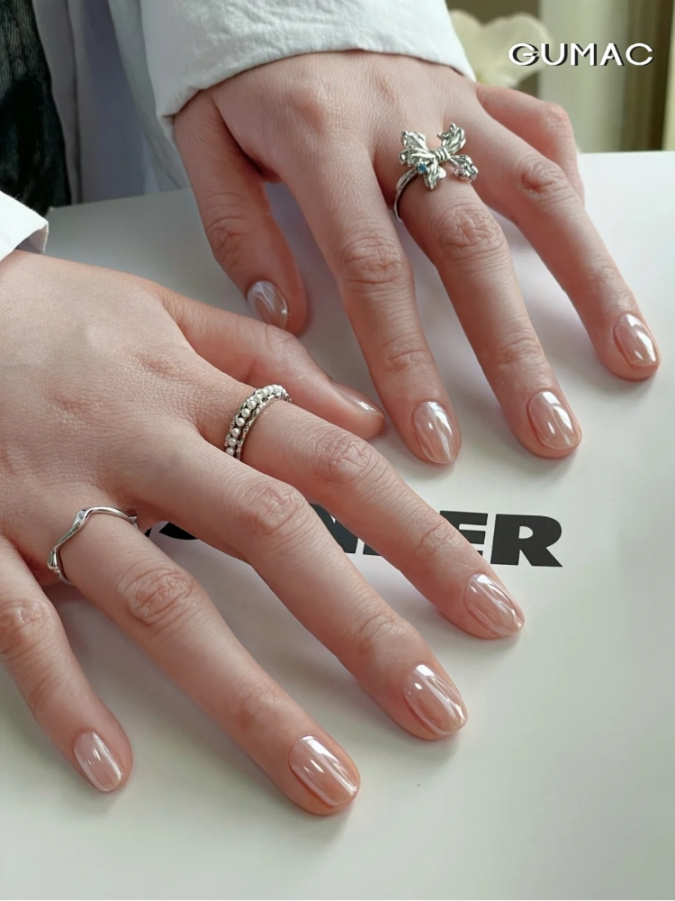 nail trang guong ngan