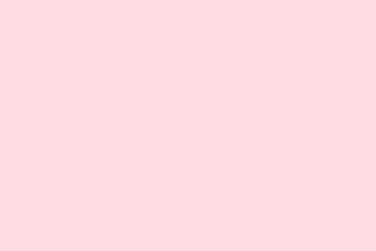 mau pastel #FFDCE3 (Very pale red)