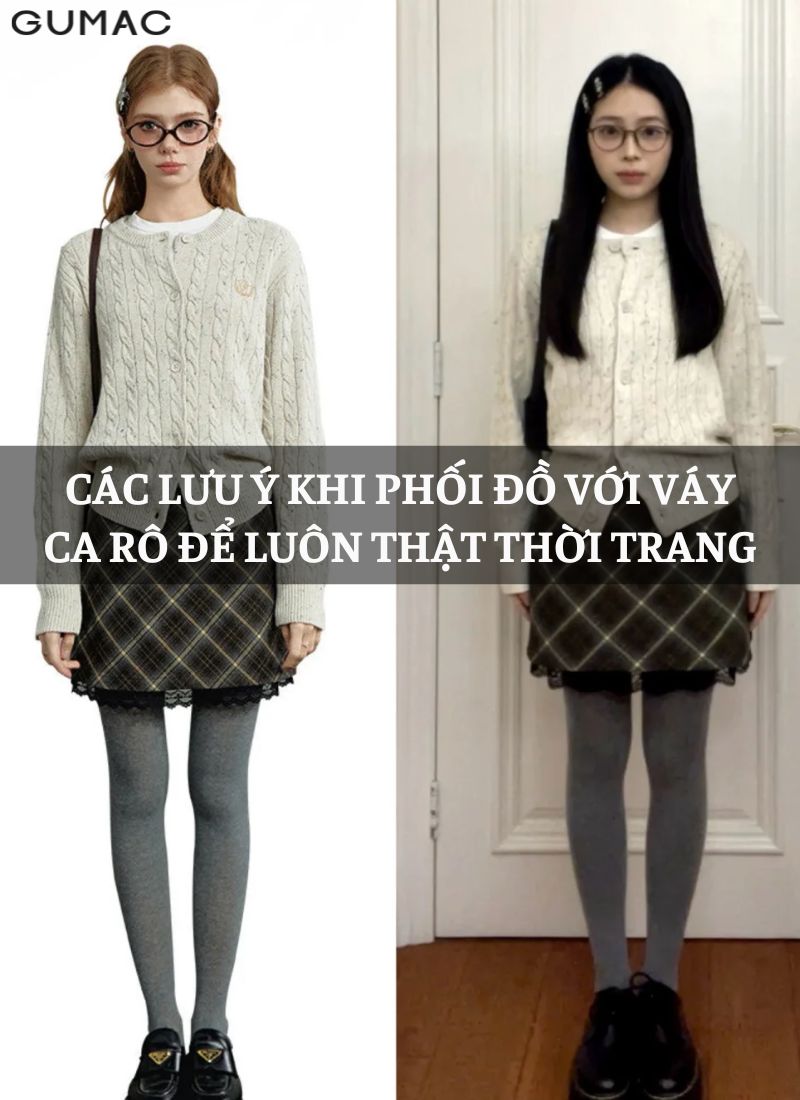 cac luu y khi phoi do voi vay ca ro de luon that thoi trang